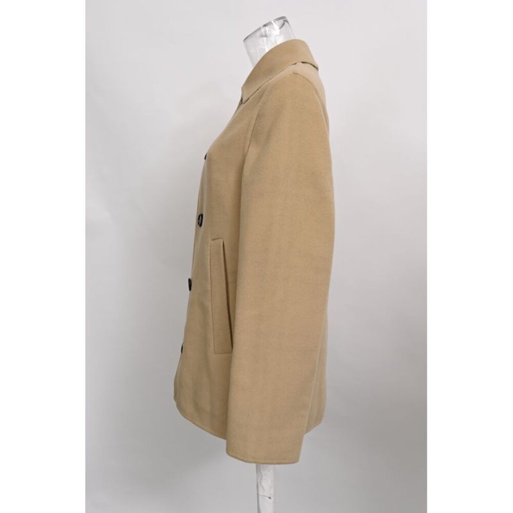 Burberry Single-Breasted Jacket in Beige Wool - Picture 2 of 12